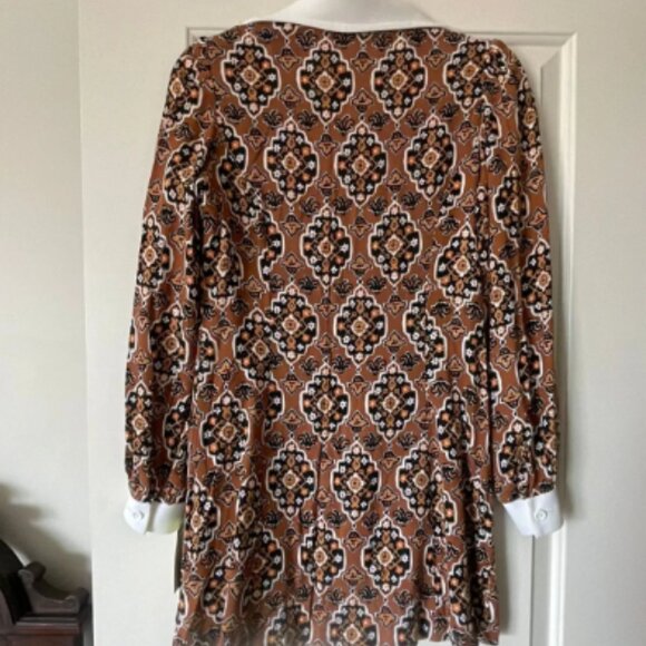 70s Bold Psychedelic Print Sizzler Dress - Picture 5 of 5
